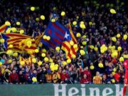 La UEFA expedienta al Barça por los globos amarillos