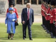 Trump hace esperar a la reina Isabel II en su recepción