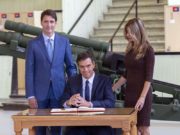 Begoña Gómez resurge de su retiro mediático para conocer a Justin Trudeau