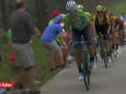 Valverde araña 8 segundos a Yates en el muro del Balcón de Bizkaia y se acerca al liderato en la Vuelta